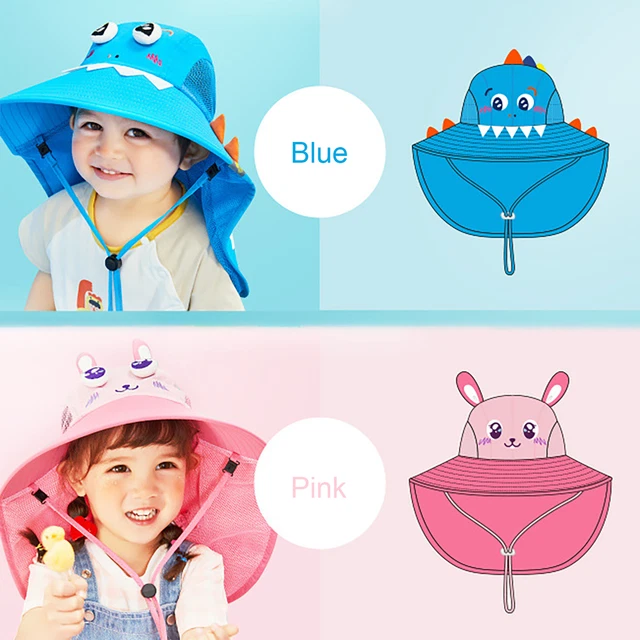Cappello da sole con cresta larga, traspirante, per bambini,