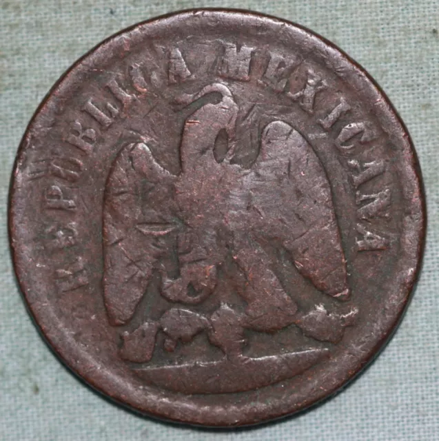 Mexico 1890 ~ Large  Copper 1 Centavo~ KM# 391 93¢ tracked shipping