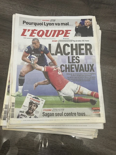 Journal L'Equipe Du 21/03/2010 - Édition Originale - Grand Chelem France Rugby XV 2010