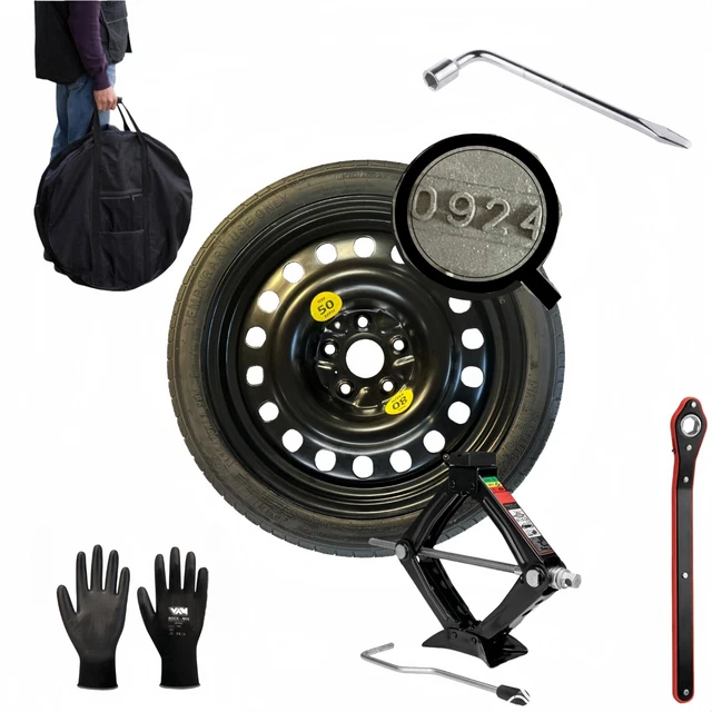 Roue De Secours R16 Neuve Pour Hyundai Ix20 (2010-2019) & Kia Soul (2014-) Avec Kit