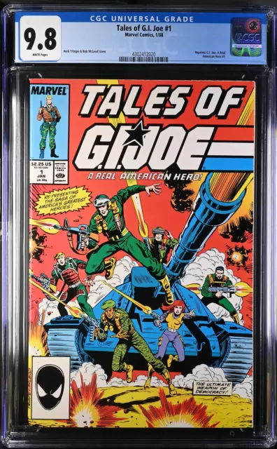Tales Of G.i. Joe #1 (1/88) ~ Cgc 9.8 ~ Wp ~ Marvel Comics Reprints G.i. Joe #1