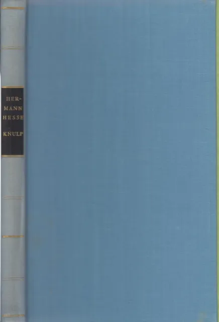 Buch: Knulp, Hesse, Hermann. Gesammelte Werke, 1959, Suhrkamp Verlag