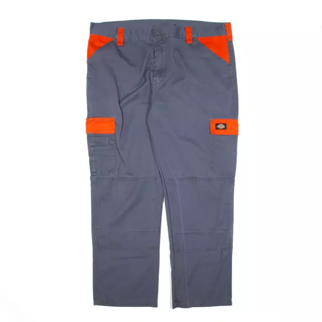 DICKIES Pantaloni Da Uomo Doppio Ginocchio Grigi Regolari Affusolati W40 L28