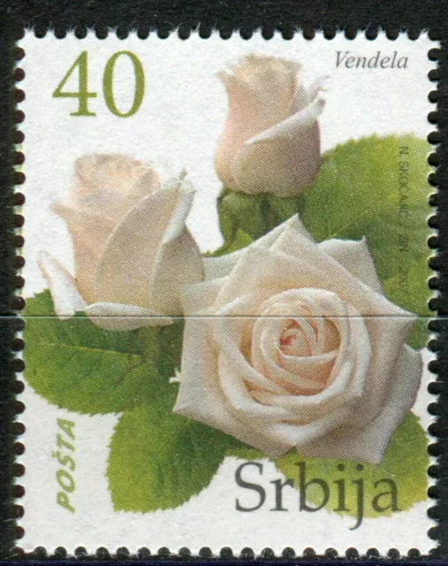 0060 SERBIA 2007 - Definitive Stamp ROSE - MNH(**) Set