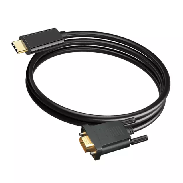 1M USB C Male to VGA Male Adapter Converter Cable 1080P Adapter for Monitor