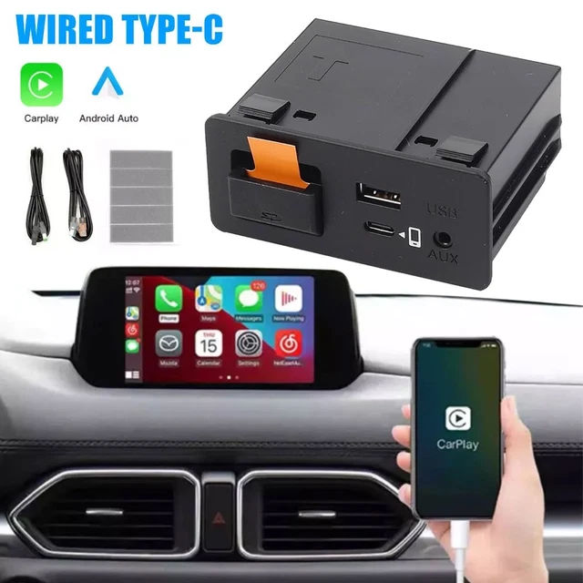For Mazda 2 3 6 CX3 CX5 Apple CarPlay Android Car Auto Retrofit Wired TypeC USB For Mazda 2 3 6 CX3 CX5 Apple CarPlay Android Car Auto Retrofit Wired TypeC USB