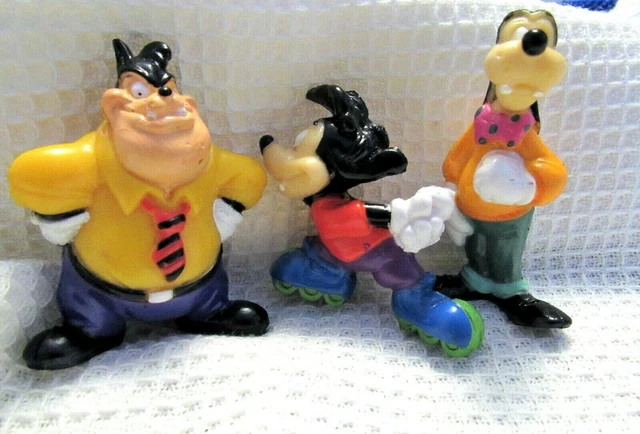 NEW DISNEY Peg Leg Pete Max Goof Roller Blade Goofy PVC Figure Cake Toppers Best