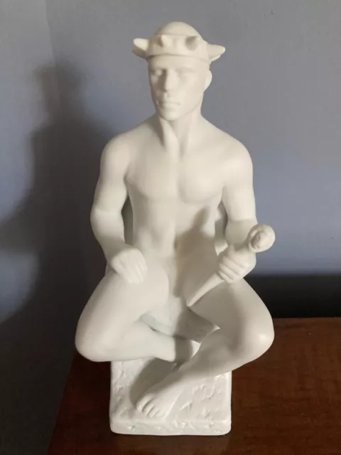 Royal Copenhagen Zodiac sign white  male Leo  Pia Langelund  figurine #1249617