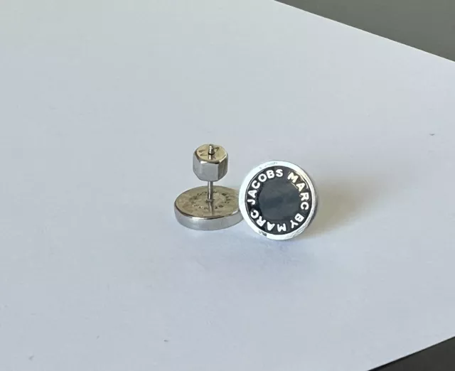 Marc by Marc Jacobs mini studs earrings silver black pierced