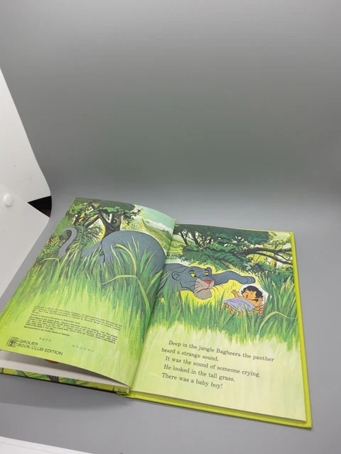 Vintage 1974, The Jungle Book - Walt Disney's The Wonderful World Of Reading, HC 5