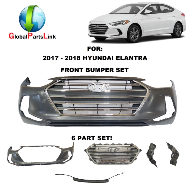 FOR 2017 2018 HYUNDAI ELANTRA FRONT BUMPER COVER SET 329.00 PicClick
