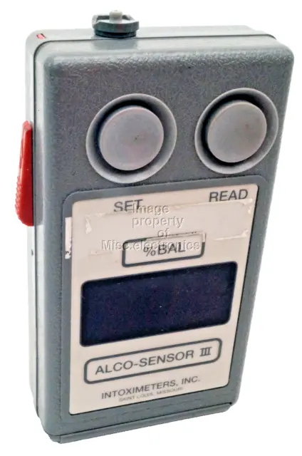 PBT Police Alco-Sensor III Intoximeter Breathalyzer PBT  Lot d