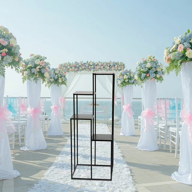 Étagère Support De Fleurs Fête Mariage Décor 4 Niveau Plante Affichage Stand