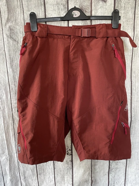 Endura Hummvee Short II mit Futter rot Gr. Small W28 W30 Shorts Radfahren Radfahren