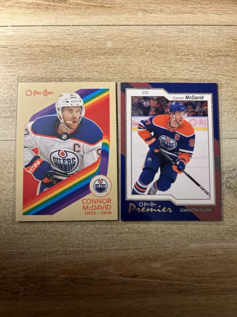 2023-24 O-pee-Chee Hockey Connor McDavid Lot Of 2