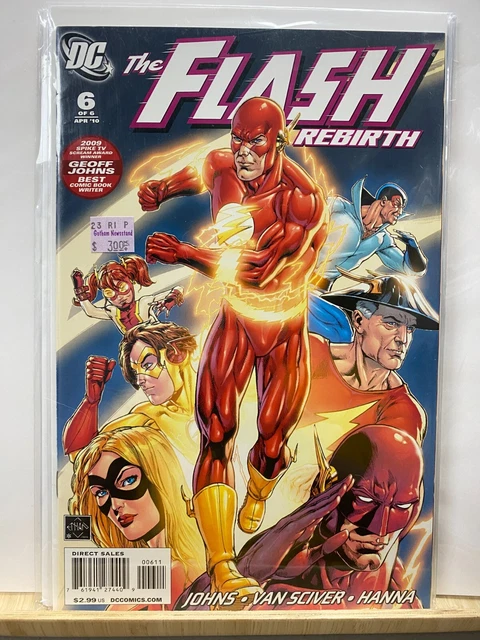 Flash: Rebirth #6 Geoff Johns Ethan Van Sciver 2009 series VF+