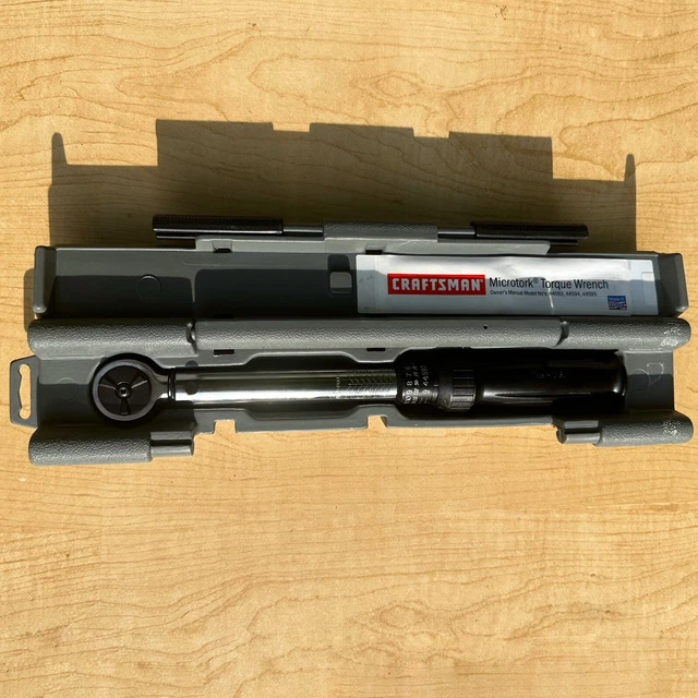CRAFTSMAN USA 3/8” Drive Microtork Torque Wrench 25250 in/lbs With