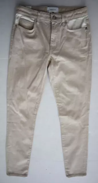 Current/Elliott Women's Sz 27 Tan/White The Original Stiletto Skinny Jeans $248