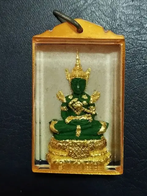 Thai Amulet Emerald Buddha Phra Kaew Morakot LP Thong Yu Wat Mai Nong Pha Ong