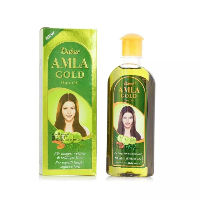 Aceite para el cabello Dabur Amla Gold Hair Oil - aceite para el cabello 200 ml 1 unidad