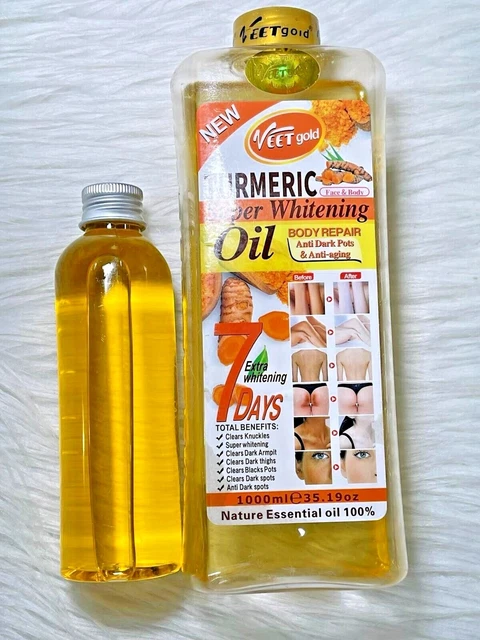 Huile Éclaircissante à La Turmeric - Hydratante Réparatrice Anti-Imperfections - VEETGOLLD