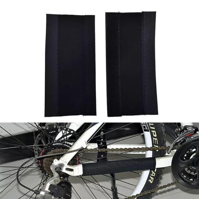 2X Cycling Bicycle Bike Frame Chain stay Protector Guard Nylon Pad Cover Wrap 2