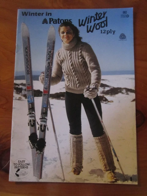 KNITTING PATTERN BOOK Patons No. 682 Winter Wool Great **** Must See $2 ...