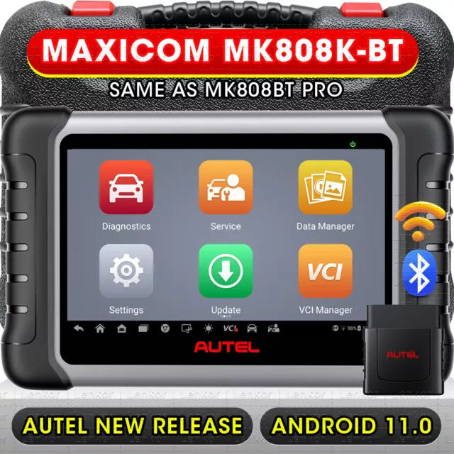 AUTEL MaxiCOM MK808KBT MK808BT PRO Strumento Diagnostica Auto OBD Tutti Sistemi