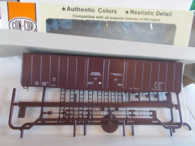 Con-Cor 60'Greenville Boxcar Kit-Data Only- 1/87 Ho Scale (Kit)
