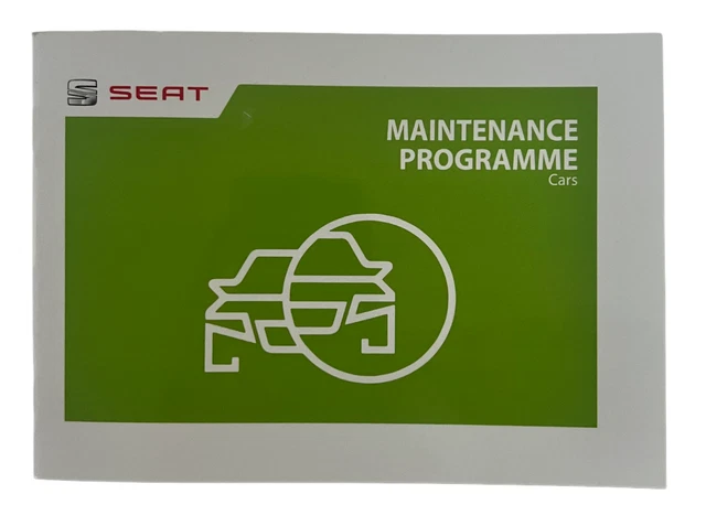 Genuine SEAT Service History Book / Log Book – Fits ALL SEAT Models (Petrol & Diesel) 2003-2023