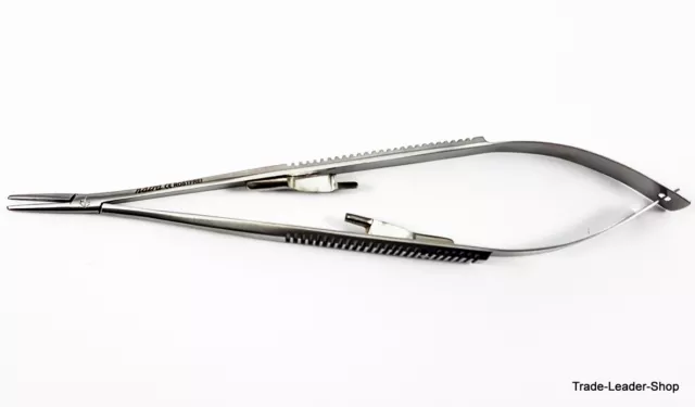 Castroviejo Nadelhalter glatt 18 cm gerade Sperre chirurgisch Dental Naht NATRA 2