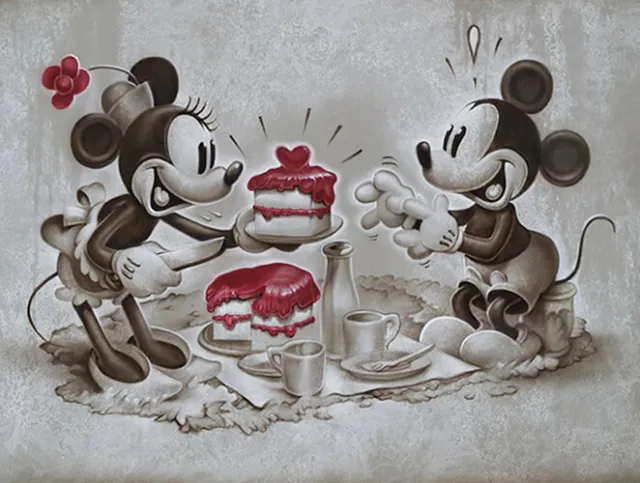 5D Full Diamond Painting Kits Happy Romantic Mickey Mouse DIY Decor Gift UK
