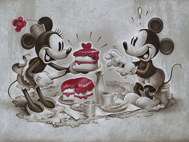 5D Full Diamond Painting Kits Happy Romantic Mickey Mouse DIY Decor Gift UK