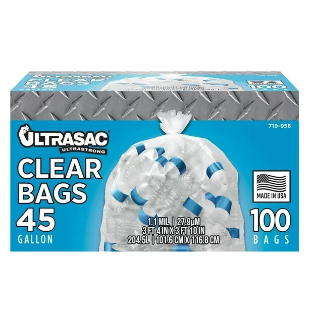 Ultrasac - Recycle Bags, 90% Recycled Material, 45 Gallon-shipped by FedEx
