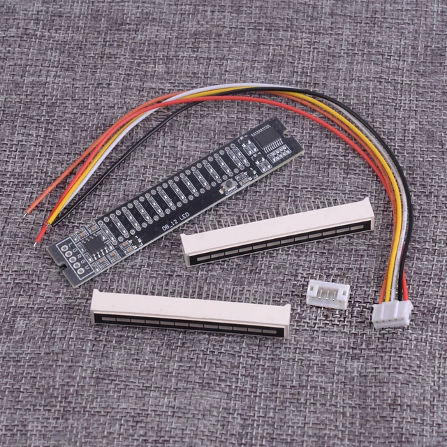 DUAL 12 STEREO Level indicator DIY Kit LED VU Meter lamps Light