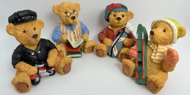 Vintage W.U Ceramic Classical Teddy Bear Hand Painted Figure 1996 ~ Choose.....