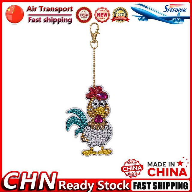 Cartoon Diamond Painting Keychain DIY Luminous Key Ring Pendant (DSK028) Fr