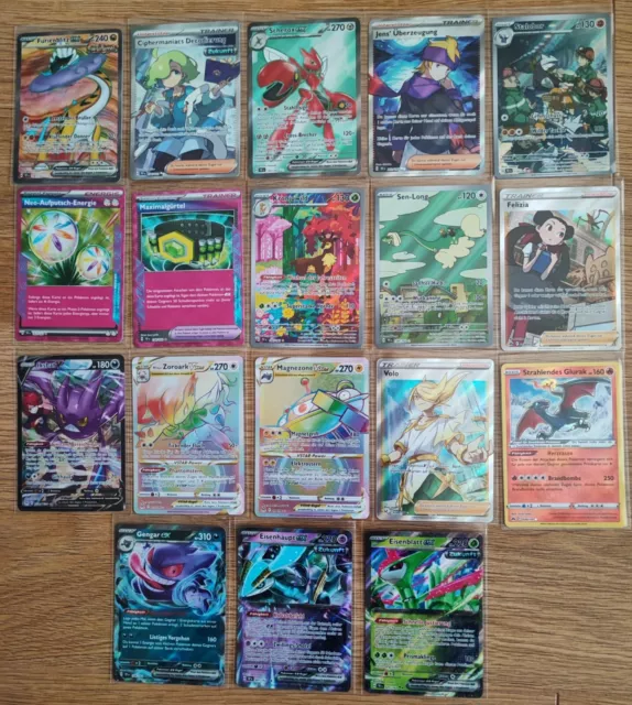 Pokemon Karten Sammlung mit Vstar,Fullart,Rainbow,EX