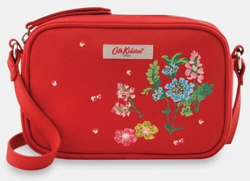 CATH KIDSTON PLACEMENT Lozenge Bag Twilight Garden Tomato Red Floral Cute 40.00 PicClick UK