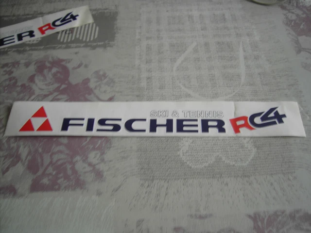 ADESIVO STICKER VINTAGE FISCHER C4 SKI SCI RACING TEAM