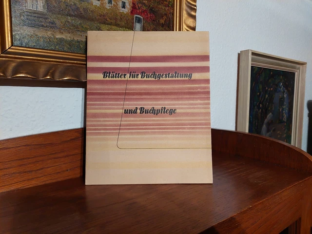 MDE Buchgestaltung HEFT BUNTPAPIER 1932 BUCHBINDER Buchbinderei MARMORPAPIER Rar