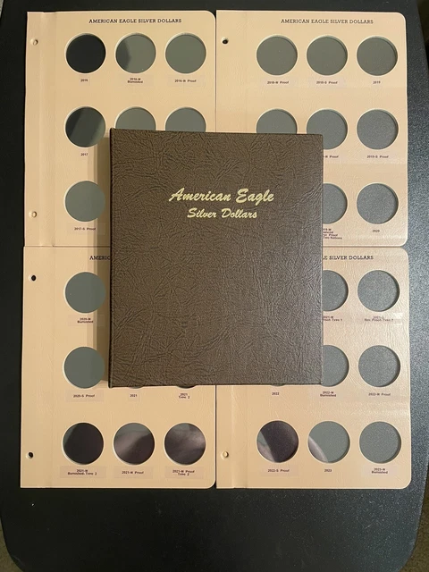 Dansco Album #8182, 2016-2025, Pages 4, 5, 6, 7, & 8 - brand new with binder!