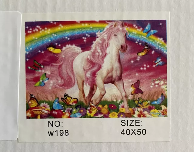 Unicorn￼ DIY Oil Acrylic Painting Kit Paint By Numbers Adult Children Beginners