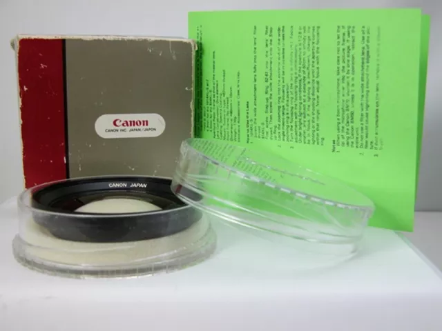 Rare CANON WIDE ANGLE LENS For Canon 814XLS & 1014XLS Super 8 Movie Camera Nice!