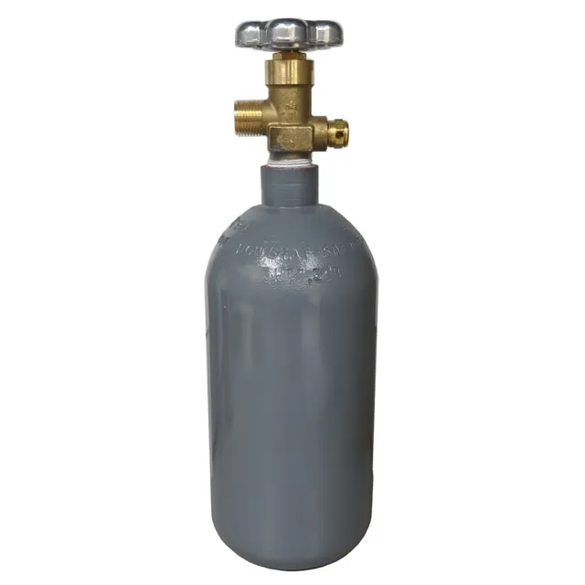 Reconditioned 2.5 lb. Steel CO2 Cylinder Tank with CGA320 Valve DOT Approved