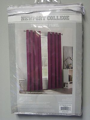 Bed Bath & Beyond Newport College 100% Cotton 2-Pair Panels Purple 63" Length 3