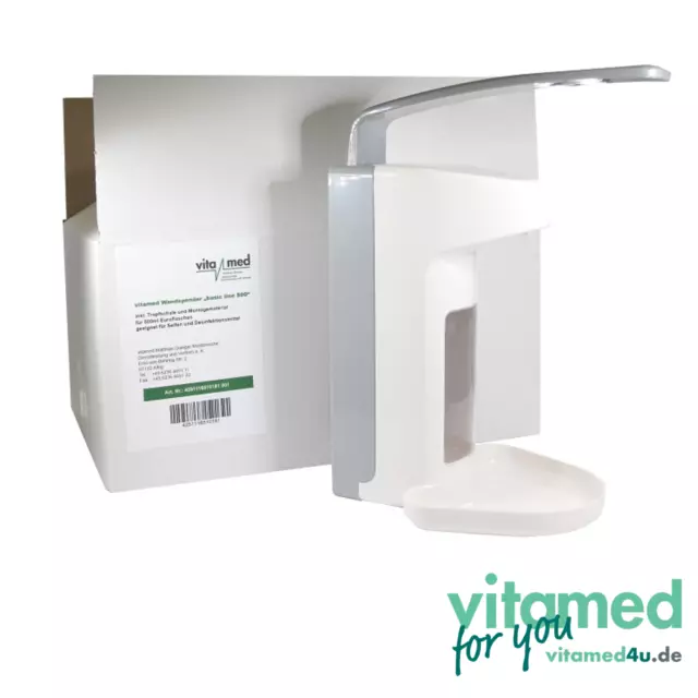 Vitamed Wandspender "basic line" Kunststoff inkl. Abtropfschale Ausführung 500ml 2