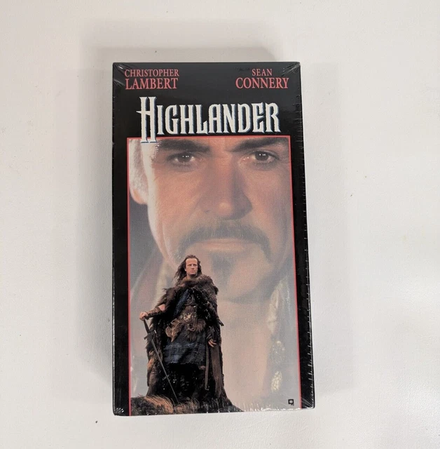 NEW HIGHLANDER 1986 VHS Sealed Watermarked Sean Connery *Rare* Cult ...