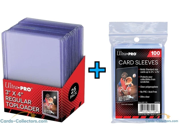 Ultra pro 25ct toploader Sleeves combo – La boîte à hobby