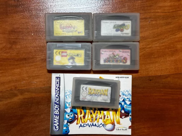 Lot jeux Game Boy Advance GBA: Rayman, Yoshi's island, etc